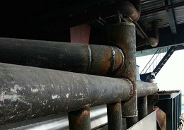 江河公司为彭庄煤矿提供耐磨管焊接技术服务